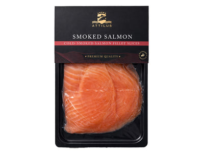 Koudgerookte zalmfilet in plakjes